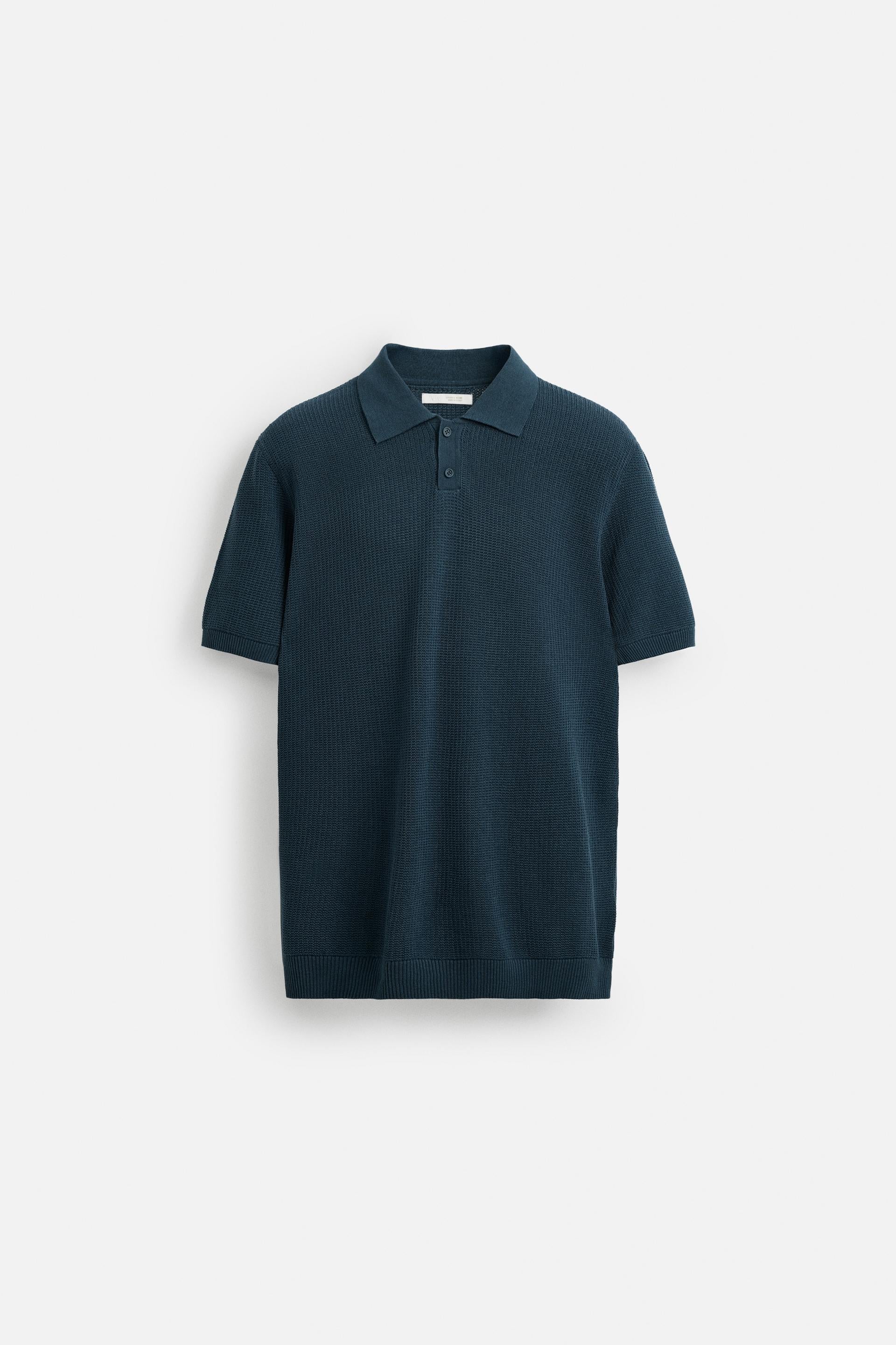 STRUCTURED KNIT POLO SHIRT