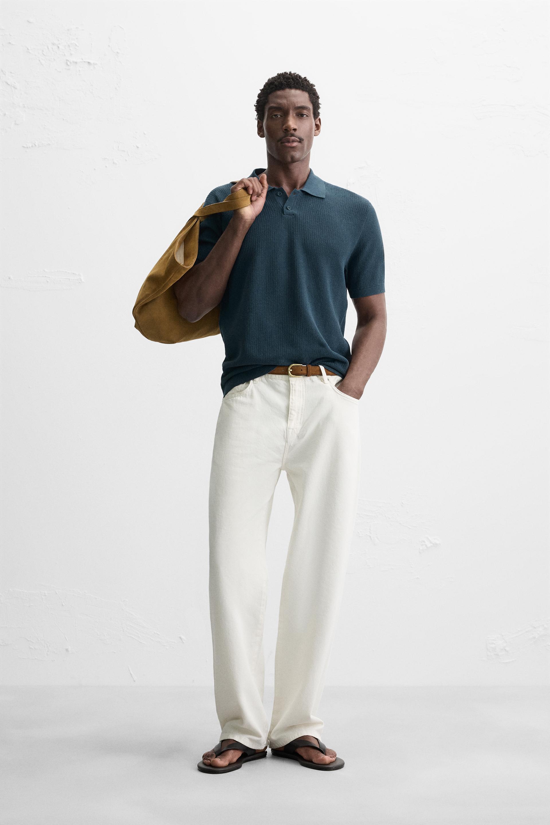 STRUCTURED KNIT POLO SHIRT