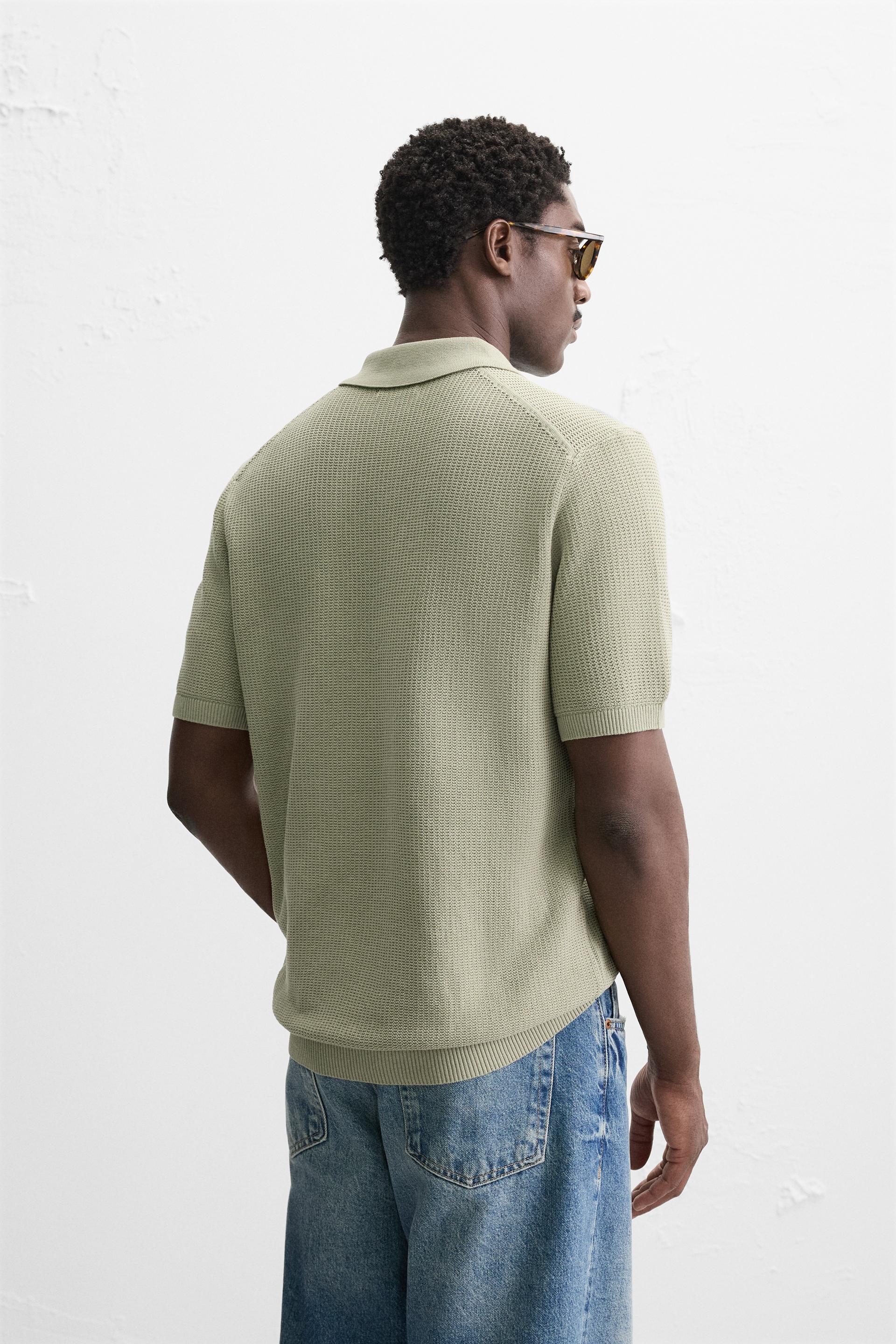 STRUCTURED KNIT POLO SHIRT