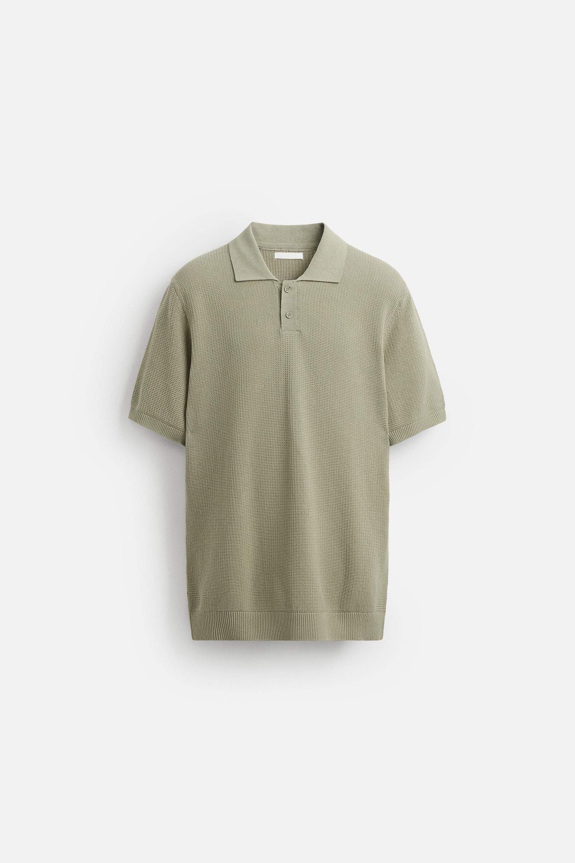 STRUCTURED KNIT POLO SHIRT