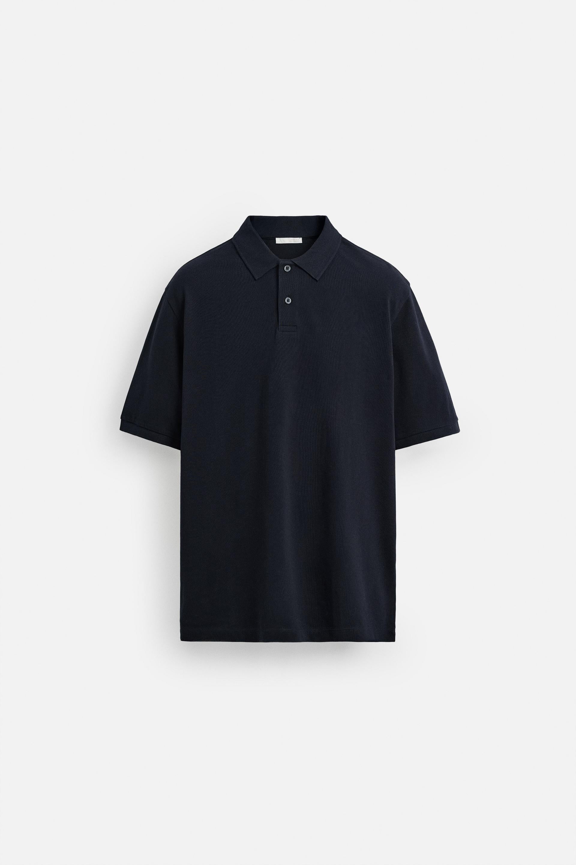 WASHED STRUCTURED PIQUÉ POLO SHIRT